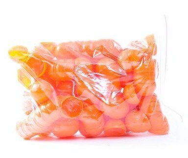 Balle de tennis multicolore, 100 pièces, 4cm, 8 couleurs, rouge, jaune, bleu, vert, blanc, rose: Orange