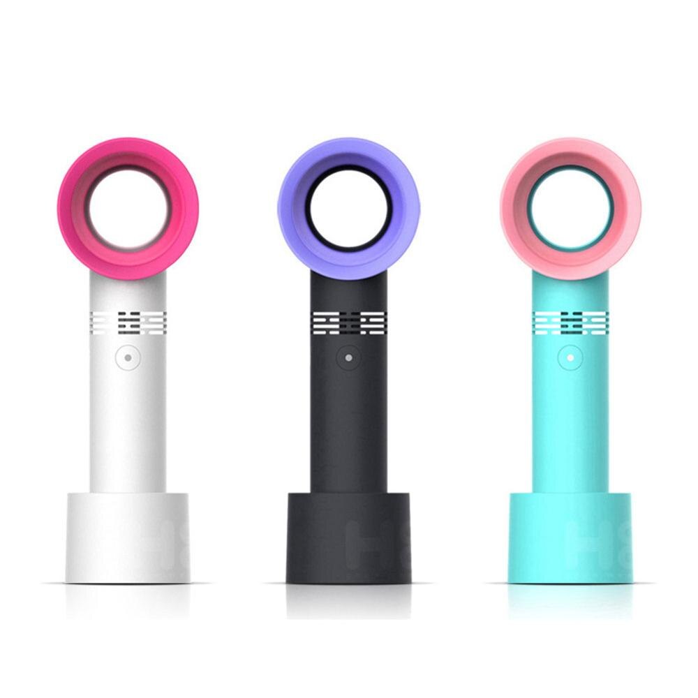 Handheld Portable Bladeless Mini Fan Bladeless Cooler USB Ventilateur Portable Charging Cooling Device Wedding Fans