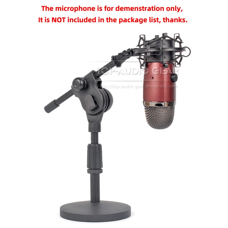 Soporte de micrófono de suspensión para escritorio, para BLUE YETI NANO USB, Araña de mesa, Clip de soporte para montura de micrófono, estante a prueba de golpes