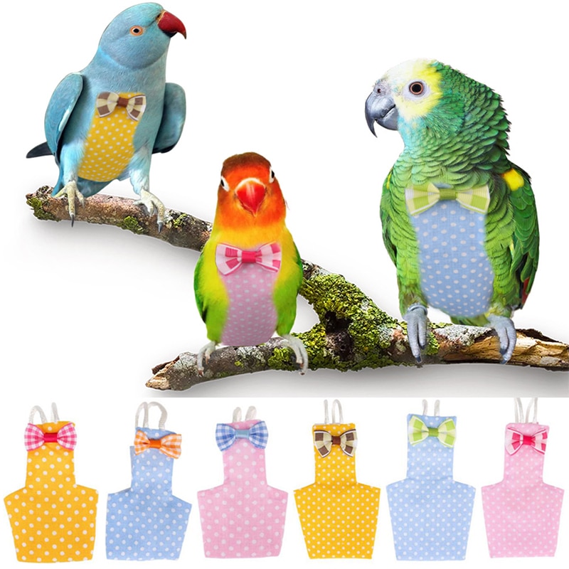 Vogel Papegaai Luier Vlucht Pak Nappy Kleding Voor Groen Wang Parkiet Valkparkieten Duiven Huisdier Vogel Zachte Stof