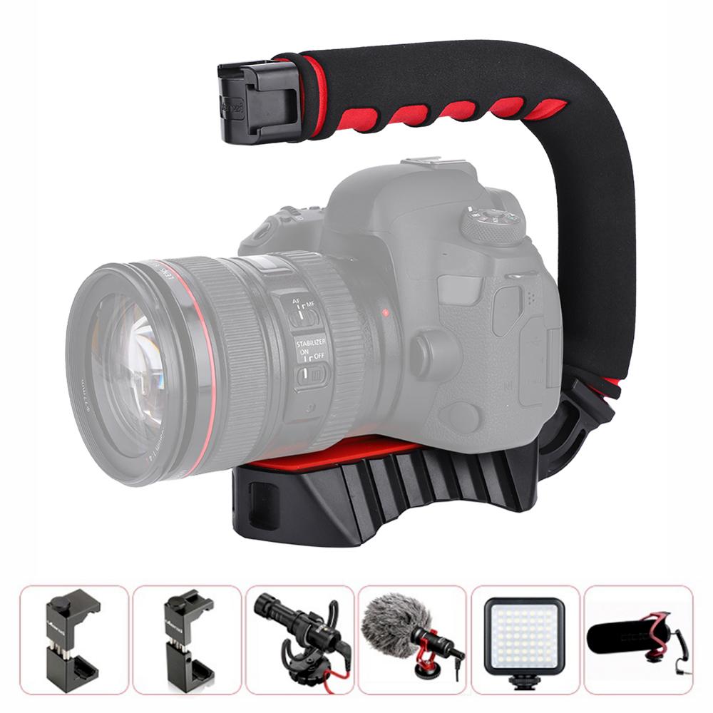 Ulanzi U-Grip Pro Camera Stabilizer Video Rig Kooi Triplle Koude Schoen Handheld Steadicam Voor Iphone 11 Gopro 7 6 5 Canon Sony Cam