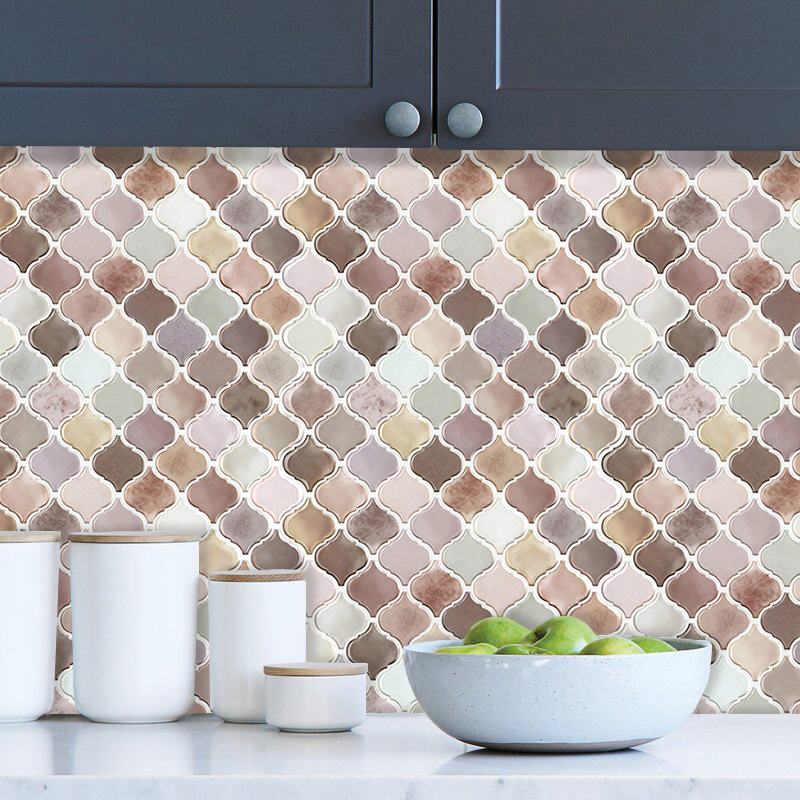 Selvklæbende mosaik fliser vægoverføringsbillede klistermærke diy køkken badeværelse boligindretning vinyl