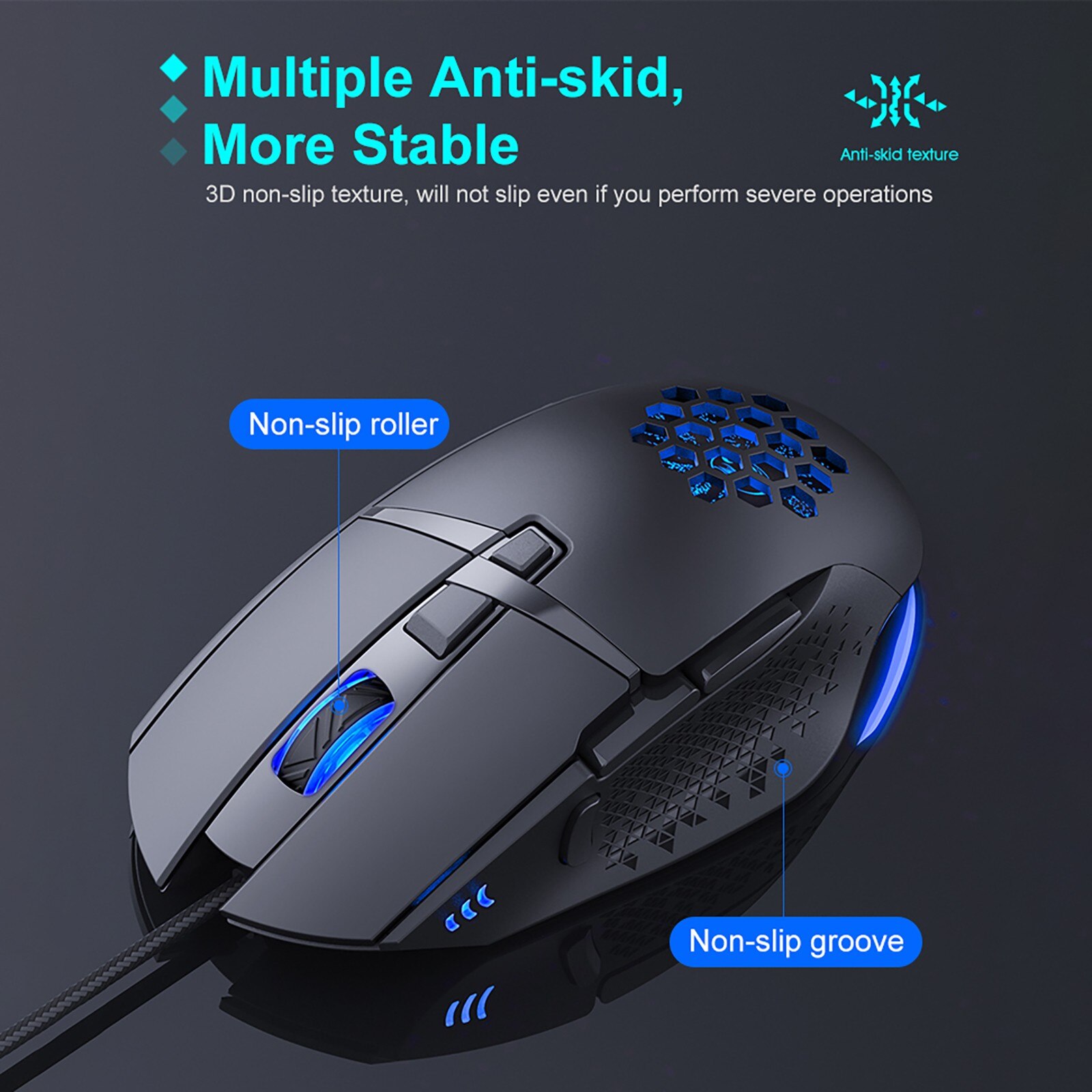 t90 Hollowed Wired Mechanical Mouse Imice Wired Game Mouse USB Interface Hollowed Out 7200Dpi Fire Key#30