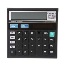 12-- cifret solbatteri dobbelt magt stort display kontor desktop lommeregner ct -512