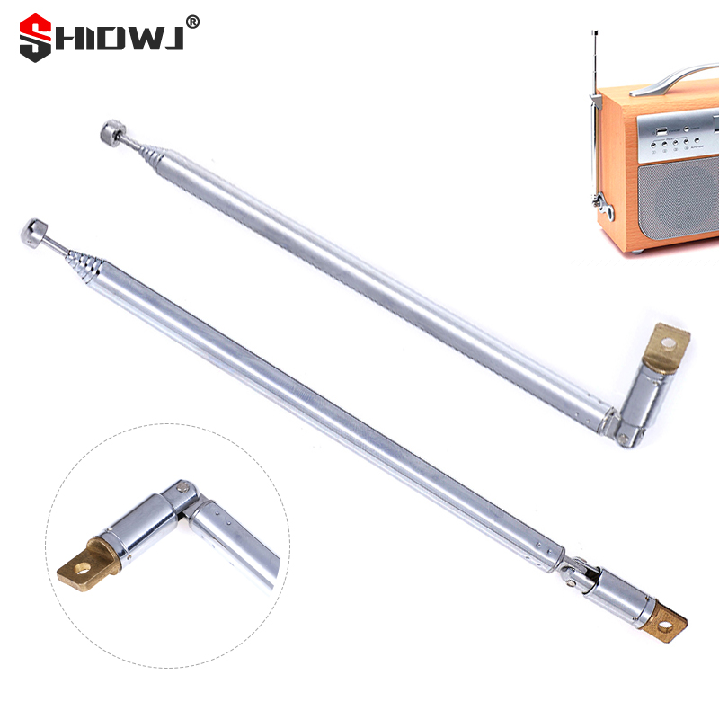 1Pc 4/5/7 Abschnitte Teleskop Antenne Antenne Universal Antenne für AM FM Radio TV silber Erweitert gesamtlänge 765MM/630MM/300MM