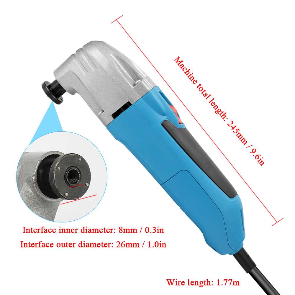 Meterk 280W Trimmen Machine Oscillerende Power Tool 220V Elektrische Trimmer Trepanning Steken Snijden Polijsten Machine