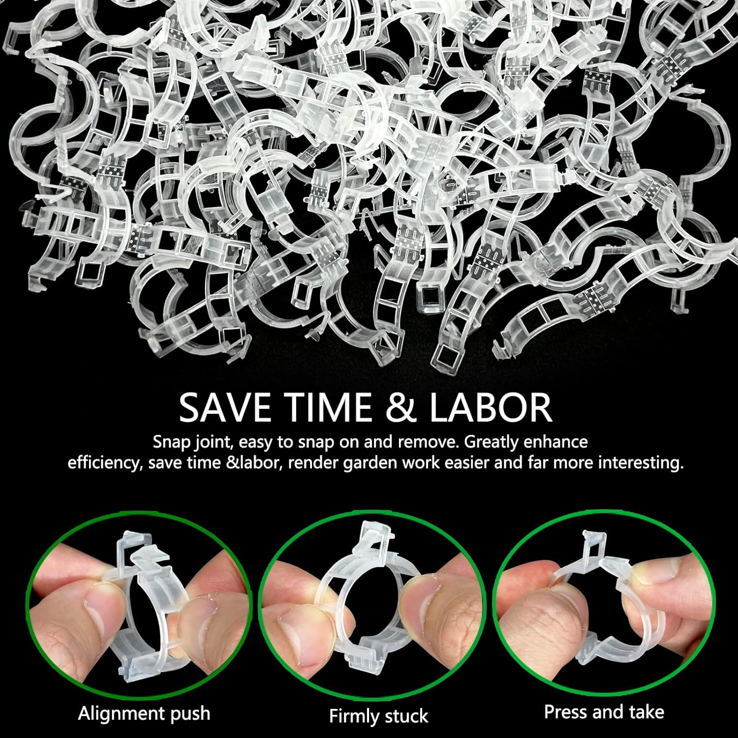 50-100 Stuks Tomaat Clips Plant Clips Wijnstokken Plastic Trellis Clips - Ondersteuning Clips voor Klimplanten Komkommers Paprika Groenten