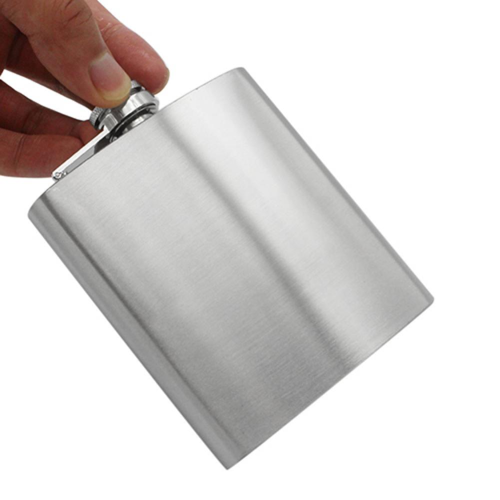 Hip Flask Pocket Stainless Steel Alcohol Wine Liquor Whiskey Screw Cap Outdoor Travel Portable Useful Drinker Bottle Drinkware