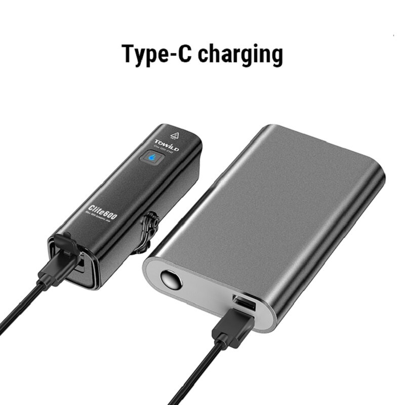 TOWILD CL 600LM Bike Light Front Lamp USB Rechargeable LED 18650 2000mAh Bicycle Light Waterproof Bike Accessories