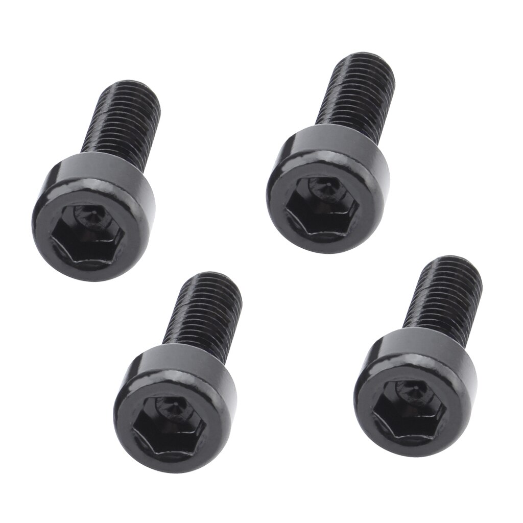 4 Stuks Bidonhouder Bouten, Aluminium/Titanium Bidonhouder Schroeven: Black