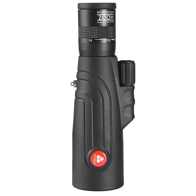 Yuko-telescopio Monocular con Zoom de alta potencia, lente óptica de cristal, enfoque con una mano, FMC, BAK4, Prisma para acampada, 8-20X50