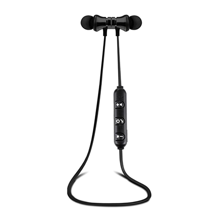 ROVTOP Magnetische Musik Bluetooth Kopfhörer XT11 Sport Läuft Drahtlose Bluetooth Headset Mit Mic Für iPhone 8X7 Xiaomi Huawei: Black