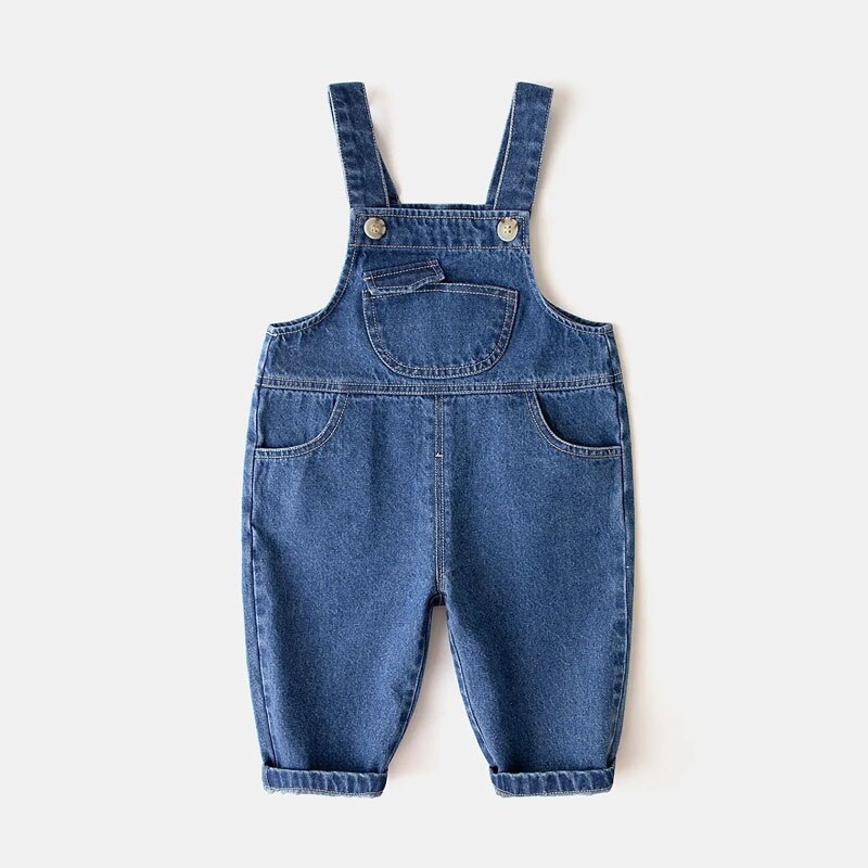 Monos de algodón transpirables para bebé, ropa para niño y niña, pantalones largos, pantalones holgados con tirantes, monos suaves para niño: color 2 / 110-Height 106-115cm