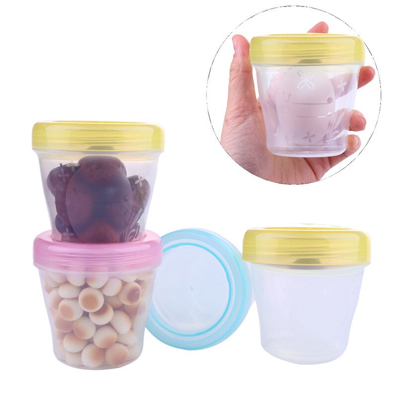 Babymad opbevaring baby snack mælkepulver boks sikkerhed baby mælk pulver beholder snack box beholder genanvendelig opbevaring kop  #4 aa 6