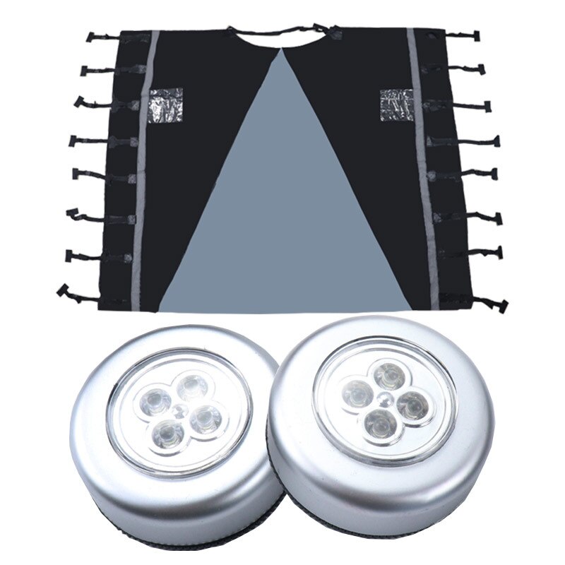Trailer Caravan Waterproof Cover Caravan Accessories RV Front Towing Cover Protector Dustproof Reflective Strip Camper: Black and Gray