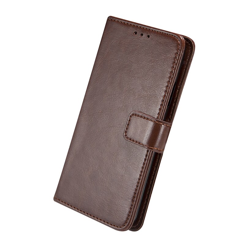 For Lenovo K5 Play L38011 Case 5.7'' Business Flip Wallet Leather Phone Fundas Cover Capa: CX Brown