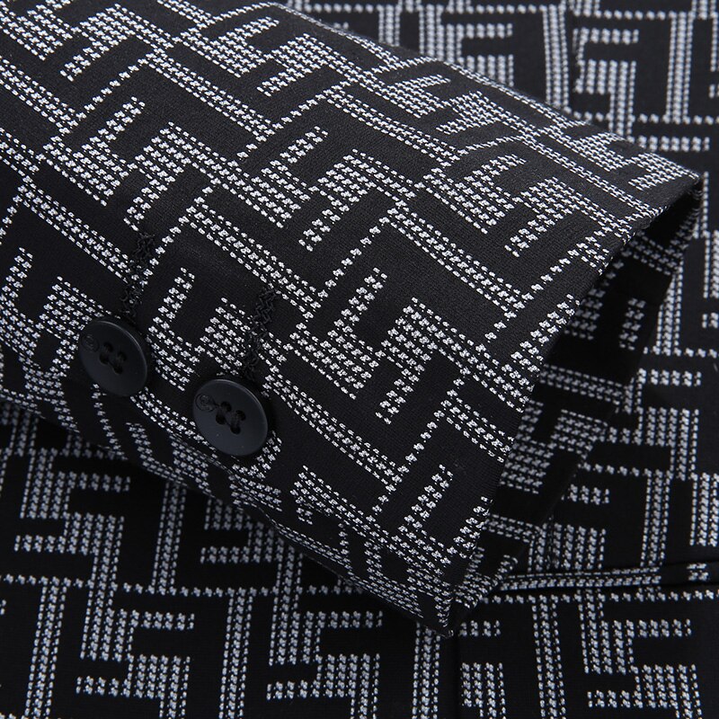 Stoere knappe pakjas heren dunne lente en herfst single west-koreaanse vrijetijdstrend persoonlijkheid knap geruit pak