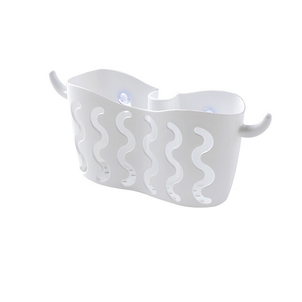 1 Uds. Cesta colgante de plástico para almacenamiento, organizador para fregadero de cocina, soporte multifuncional para estropajos, esponjas, jabones, escurreplatos d1: C