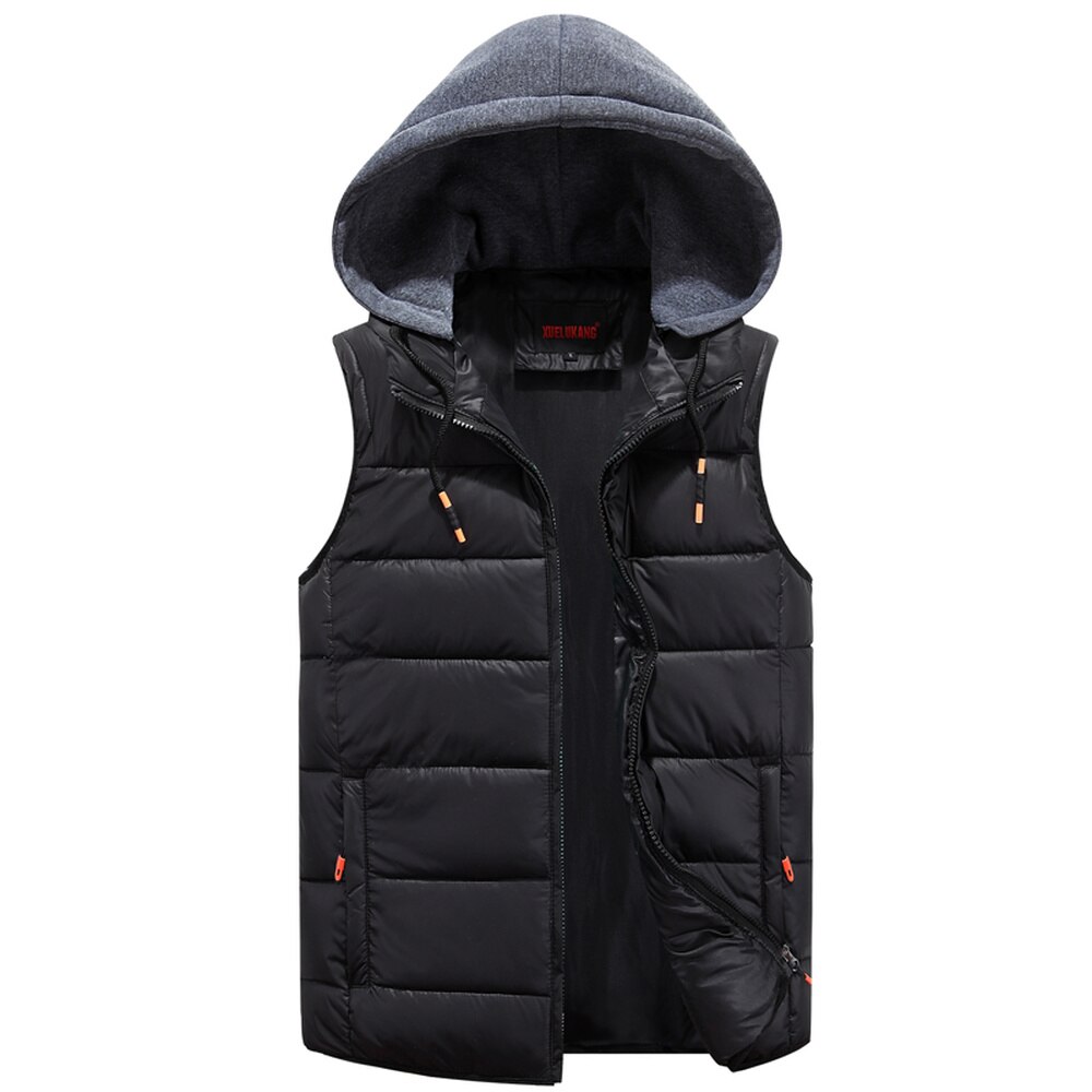 Winter Katoen Warm Vest Casual Voor Mannen Dikke College Rode Windbreaker Mouwloze Jas Zonder Mouwen Mannelijke Klassieke Vest