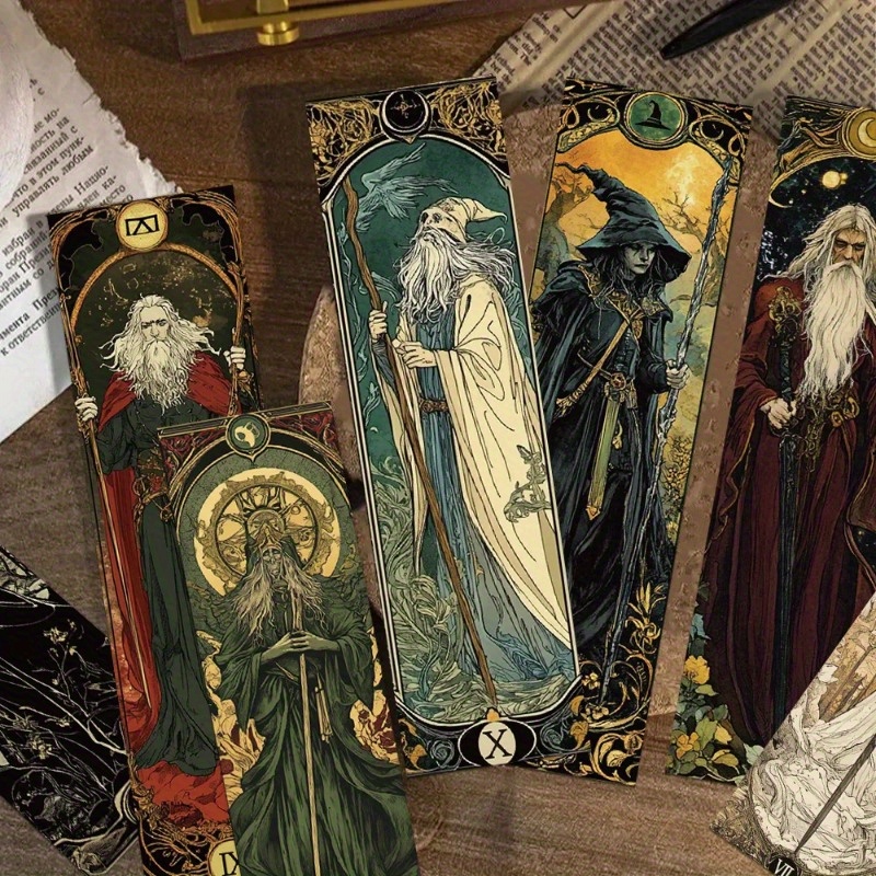 30 stk. gotisk mørk troldmand bogmærker læsebøger side mærkning studerende dekorere: Default Title