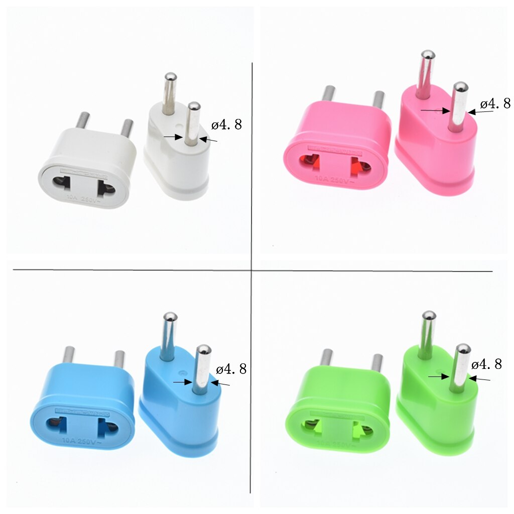 10 stuks/lotus usa naar eu euro europe reisstroom schuko stekkeradapter oplader converter voor usa converter