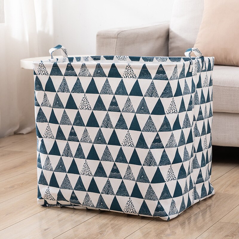 Katoen Linnen Kleding Opbergtas Trekkoord Garderobe Afwerking Zak Quilt Organizer Kleding Dampdichte Sorteren Tas Grote: J / about 40x50x50cm