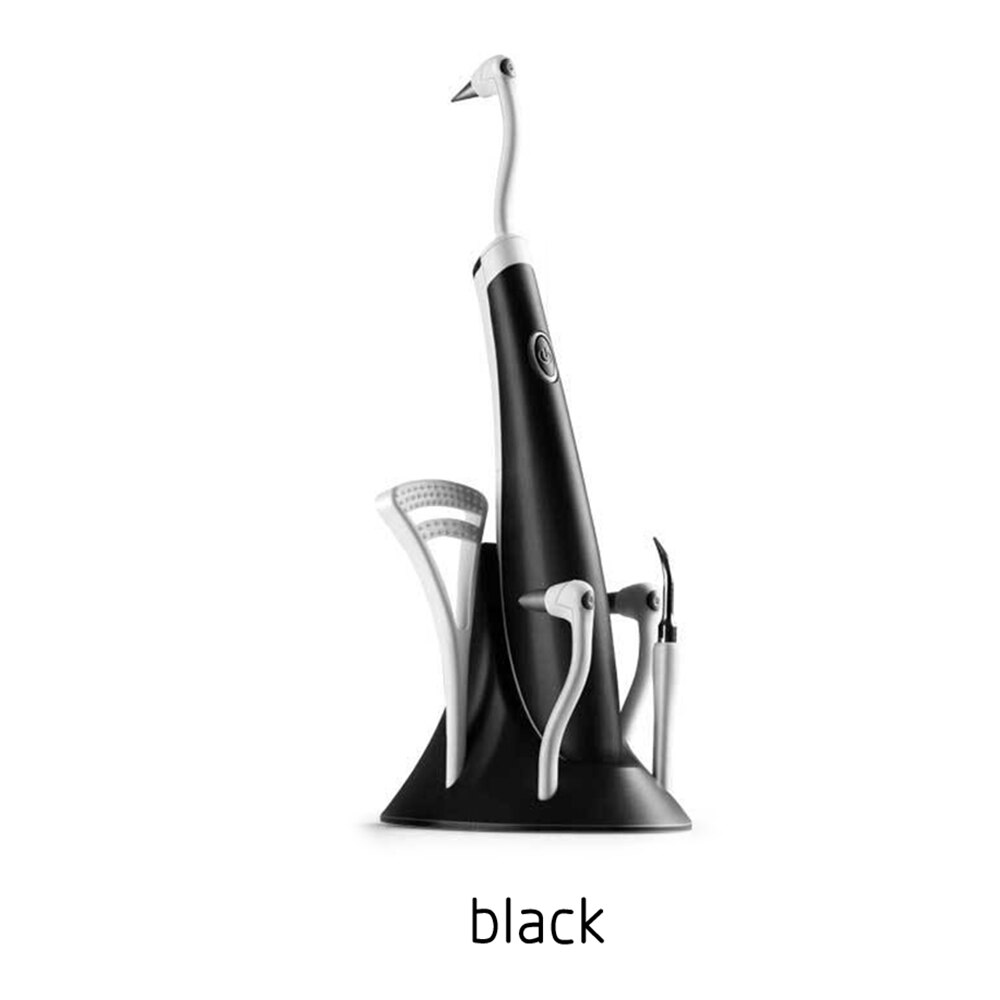 Dental Ultrasonic Scaler Handpiece Detachable Ultrasonic 5-in-1 with LED lighting With stand: Black