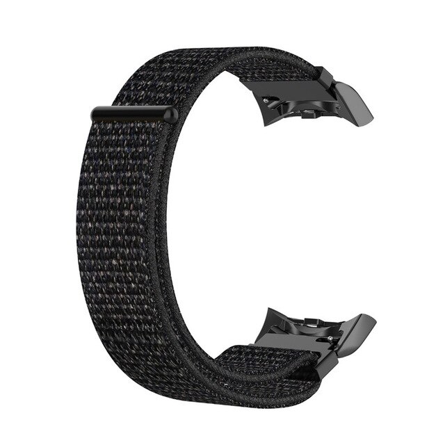 Bracelet de montre de Sport en Nylon pour Samsung Gear Fit2 Pro bracelets de montre de fitness Bracelet de poignet pour Samsung Bracelet de 2 SM-R360: black