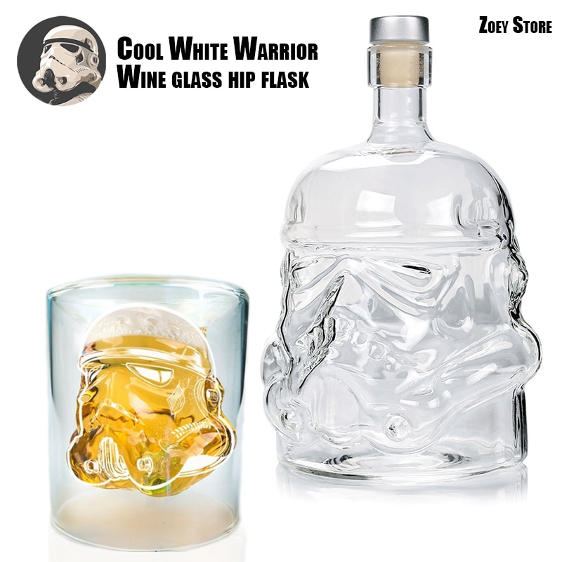 Samurai Glas Wijn Fles Wijn Glas Wodka Whiskey Liquor Glazen Bar Levert Schedel Houder Glas Wijn Set Drank Glas
