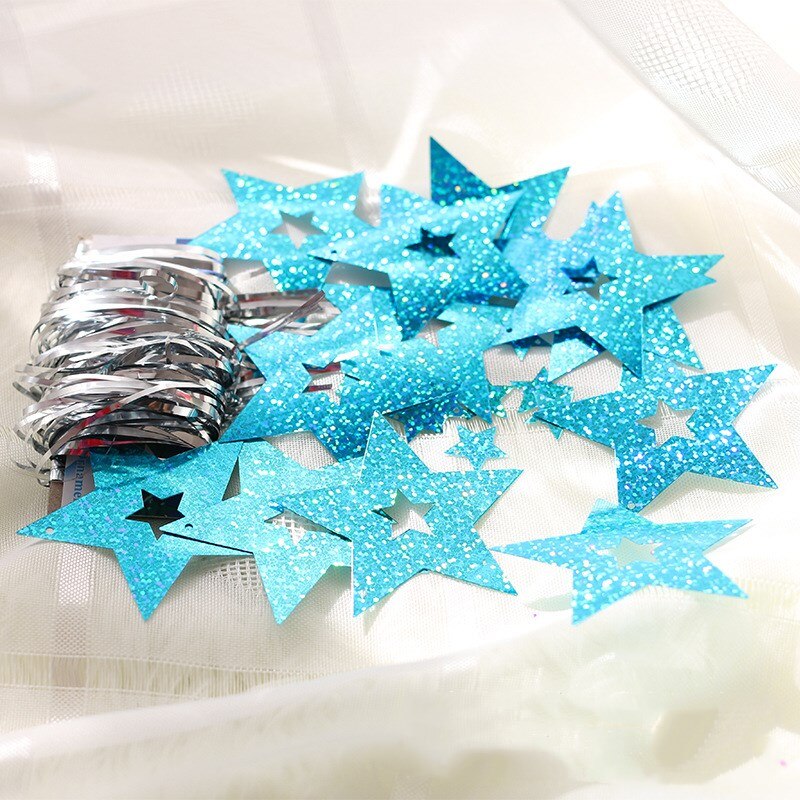 Sweet Five-pointed Star Heart Shaped Rain Balloon Pendant Accessories Romantic Wedding Birthday Party Decoration Supplies: 12