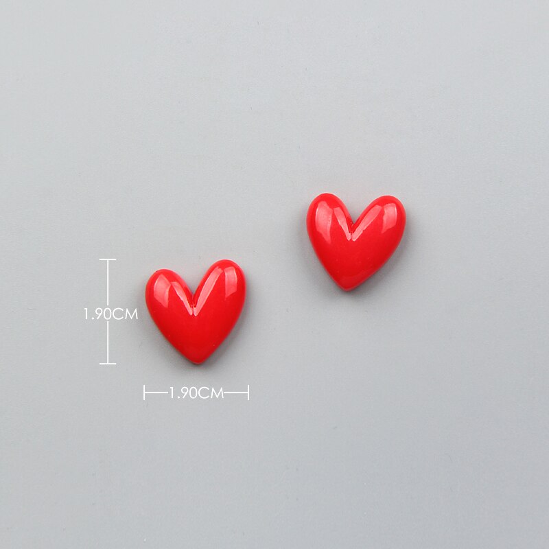 Imán de nevera de resina con forma de corazón, imán de nevera familiar de Chocolate, decoración de boda, 10 Uds.