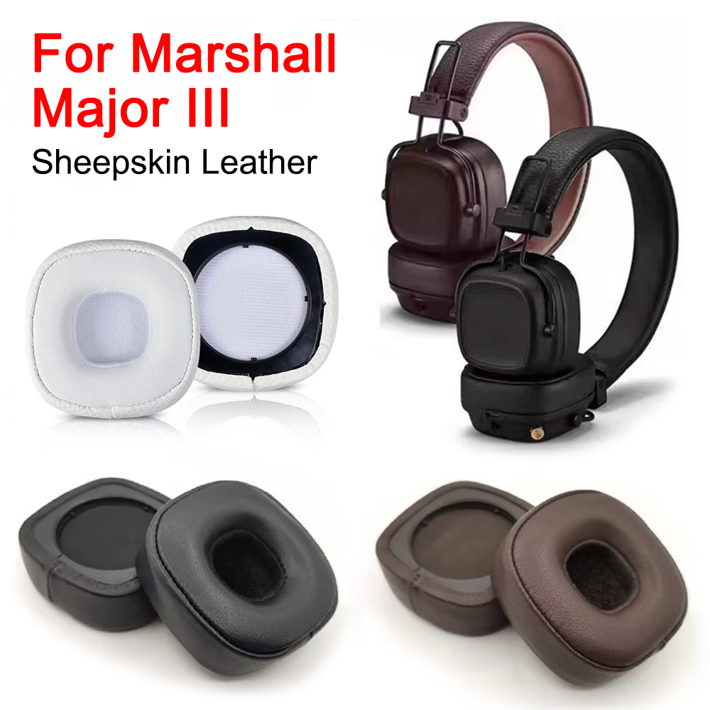Cuscinetti auricolari di ricambio Cuscini per cuffie Marshall Major 3/Major III Cuffie Earpad Fascia Parti di riparazione Paraorecchie