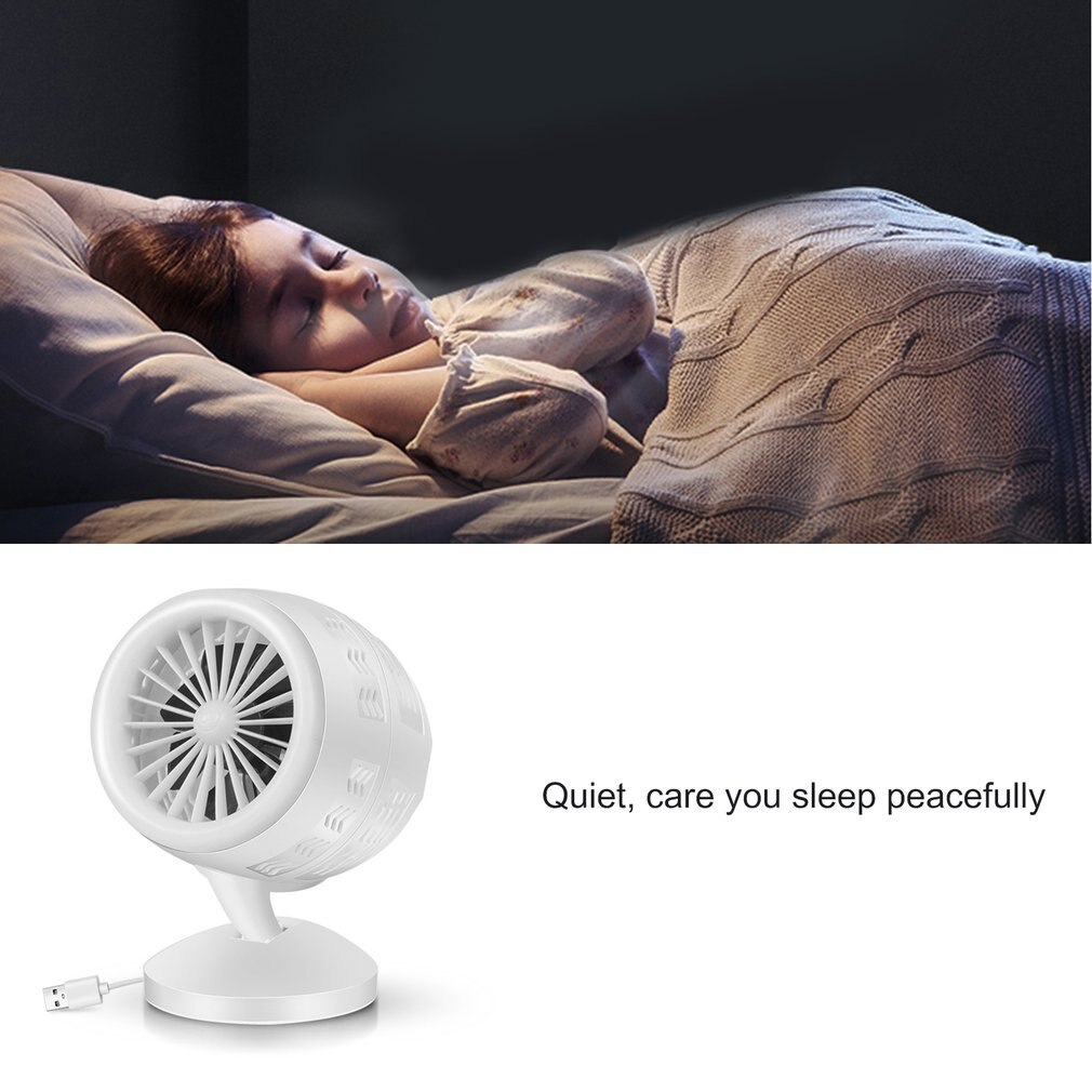 Air Conditioner Mute Convection Air Circulation Desktop Mini Fan Portable Small Fan Double Leaf Turbo Fan Portable Durable
