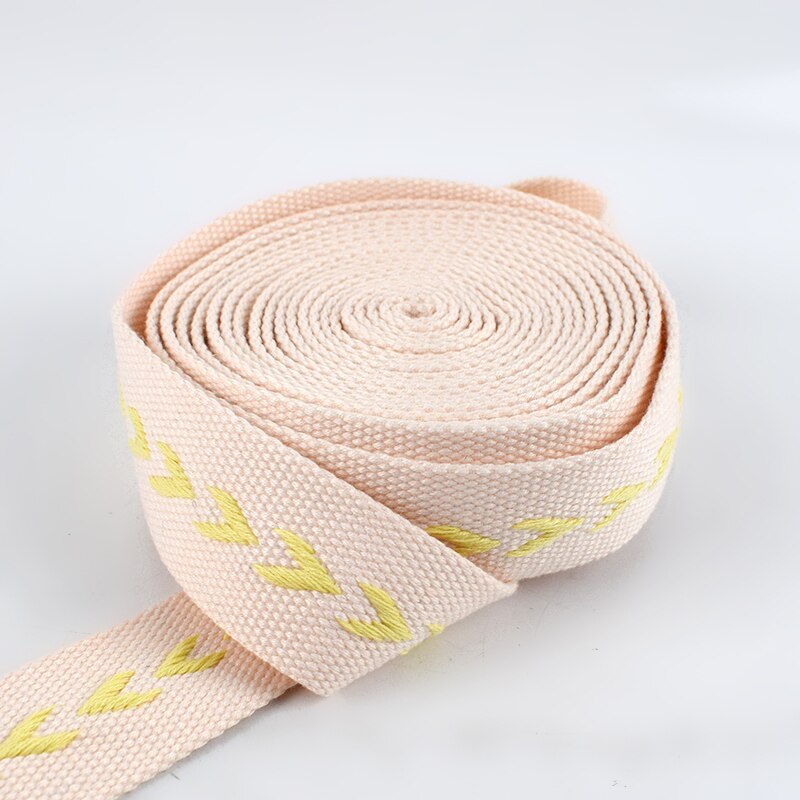 4Meters 38mm Polyester Cotton Jacquard Webbings Tapes Backpack Bag Strap Belt Ribbons DIY Garment Sewing Tape Bias Binding: 08