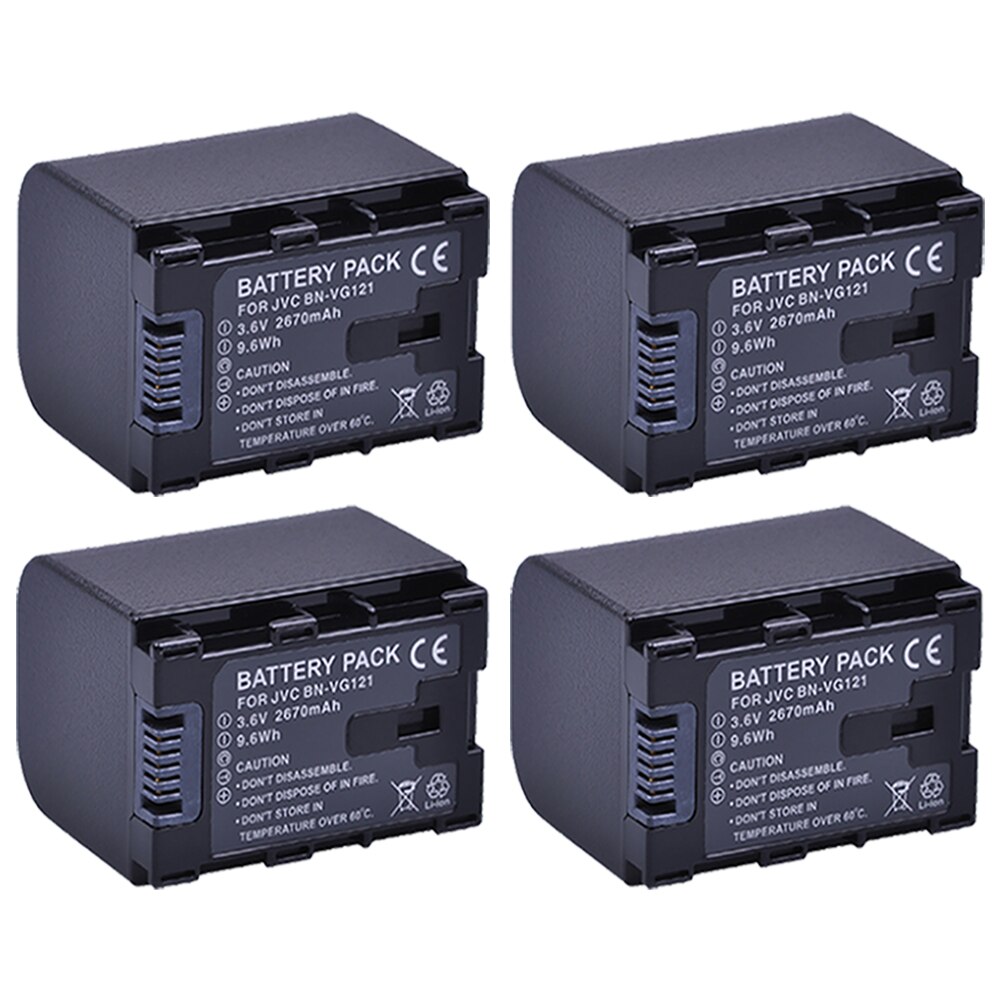 Batteria per JVC BN-VG121 batteria, BN-VG121U, BN-VG121noi, BN-VG138, BN-VG138U, BN-VG138noi, BN-VG107, BN-VG107U,BN-VG114