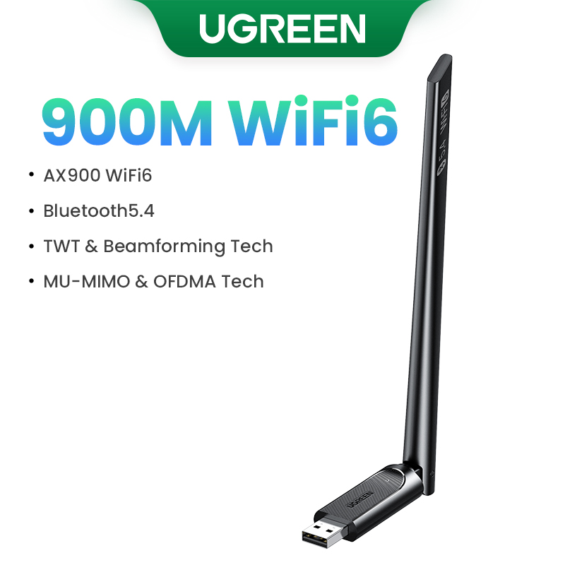 Adattatore wifi ugreen  ax900 ax1800 ac1300 wifi 6/5 5 ghz e 2.4 ghz antenna dongle wifi usb per scheda di rete ethernet usb per computer desktop e laptop: Viola