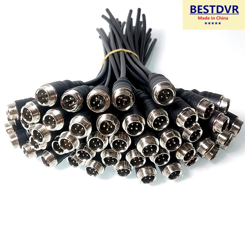 Automotive camera aviation male connector All copper mobile dvr interface Truck camera Aviation connector cables Aviation male