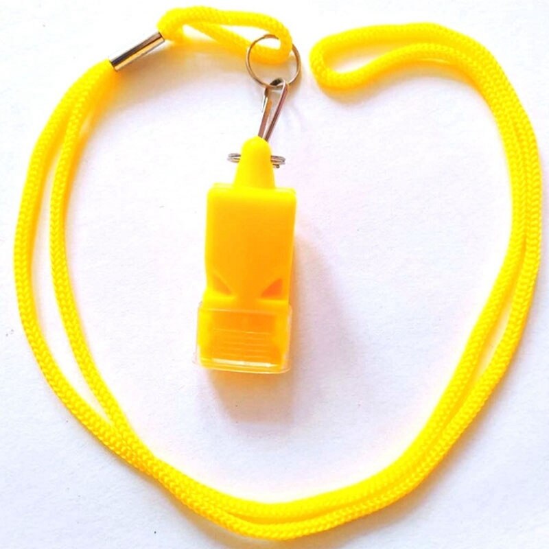 50PCS Referee Classic Whistle Basketball Football Volleyball Dolphin Whistle with Lanyard