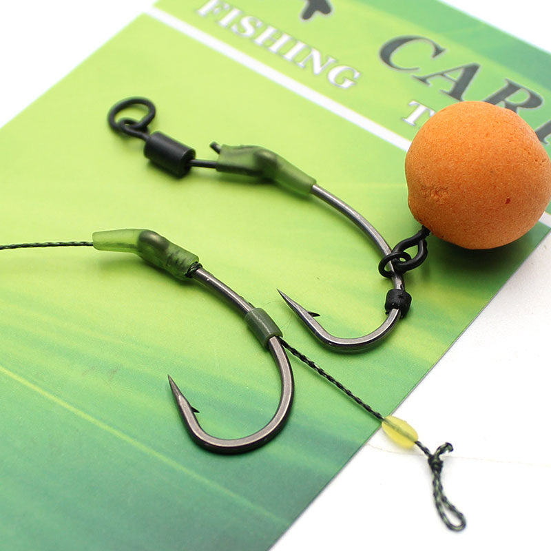 30 Stuks Karpervissen Haak Kickers D Rig Kicker Aligners Haken Mouwen Rigs Accessoires End Terminal Tackle
