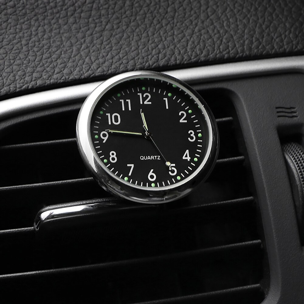 Car Clock Luminous Mini Auto Internal Stick-On Digital Watch Dashboard For Car Electronic Meter Car Clock Mechanics Nightlight