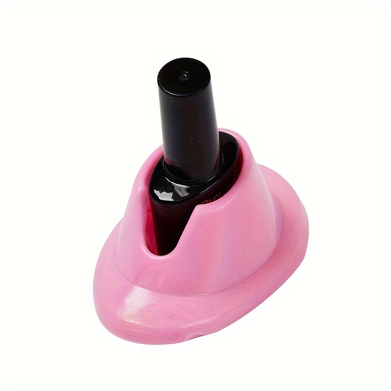 Nagellacksflaskställ nagellackshållare mjuk gummi nagellacksflaskställ poleringshållare går inte att öppna och är inte spetsig: Blå