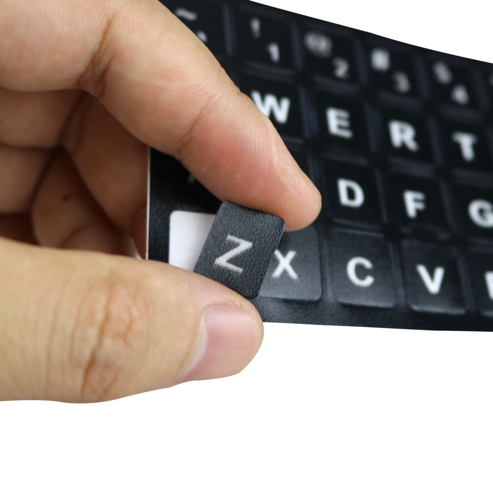 Keyboard Key Sticker for Laptop Letter Notebook Computer Decal Skin Spanish Russian Korean Arabic English Thai German Italian