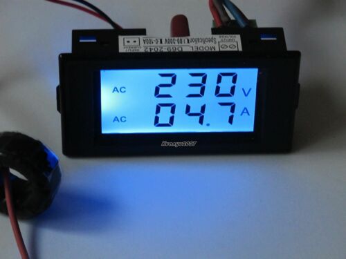 AC 80-300V 100A Voltmetro Digitale Amperometro Tester Di