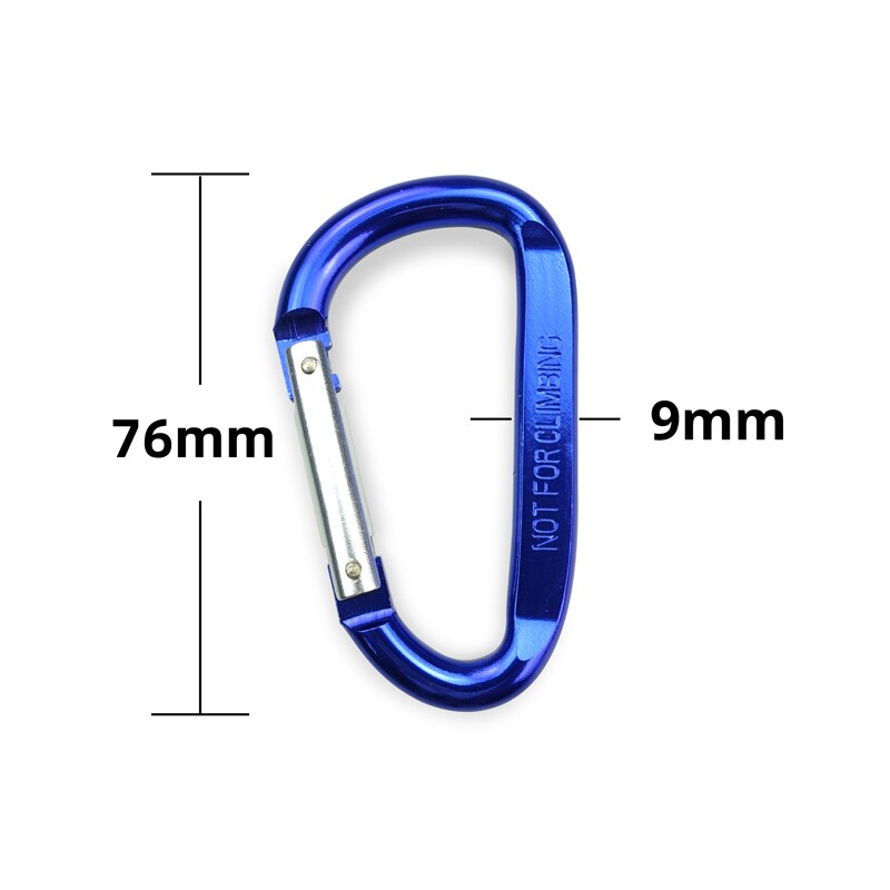 8Mm Carabiner Spring Snap Haak Lente Link Haak Clip Haak D-Ring Snap Haak Aluminium Rugzak Opknoping Sleutelhanger niet Voor Klimmen