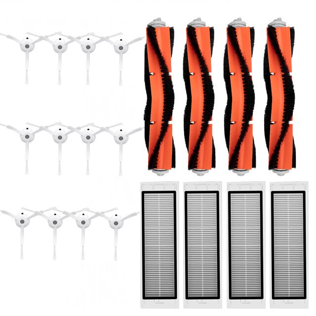 opprinnelig robot  s50 s5 hepa filter + sidebørste + hovedbørste til xiaomi mijia 1/1s/s5 max roborock støvsuger tilbehør tilbehør