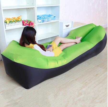 Inflatable Couch Sofa Portable beach deck chair Outdoor sofa bed Lazy Pillow Waterproof forcamping Sunbathing Beach leisure: Green