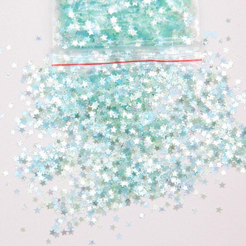 Boxi10g 3mm Glitter Slime Additives Supplies Sequins Slices Toppings Sprinkles Filler For Fluffy Cloud Clear Slime Clay