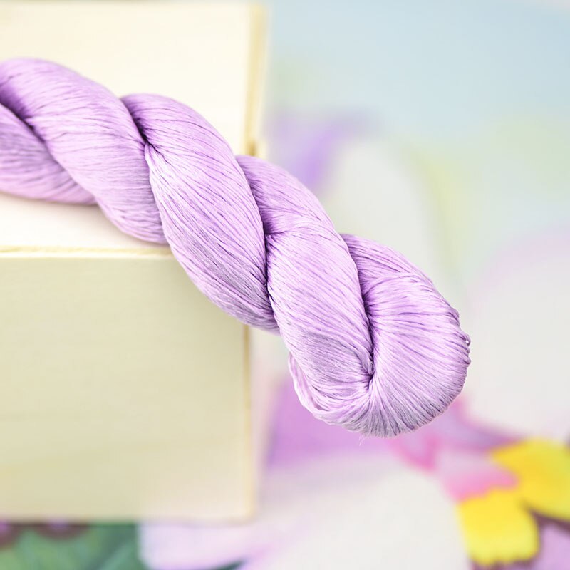 100% silk thread hand embroidery embroider cross stitch 1pcs 400m silk embroidery thread Taro purple series 8 pure colors: 2