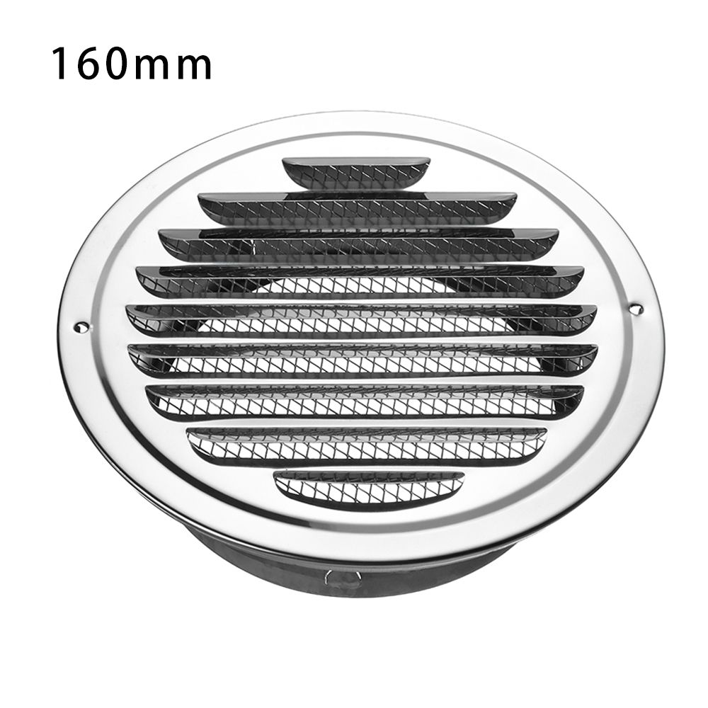 Steel Anti-bird And Rat Prevent Pest Ducting Ventilation Grilles Air Circulation Vents Cover Exterior Wall Air Vent: 160mm