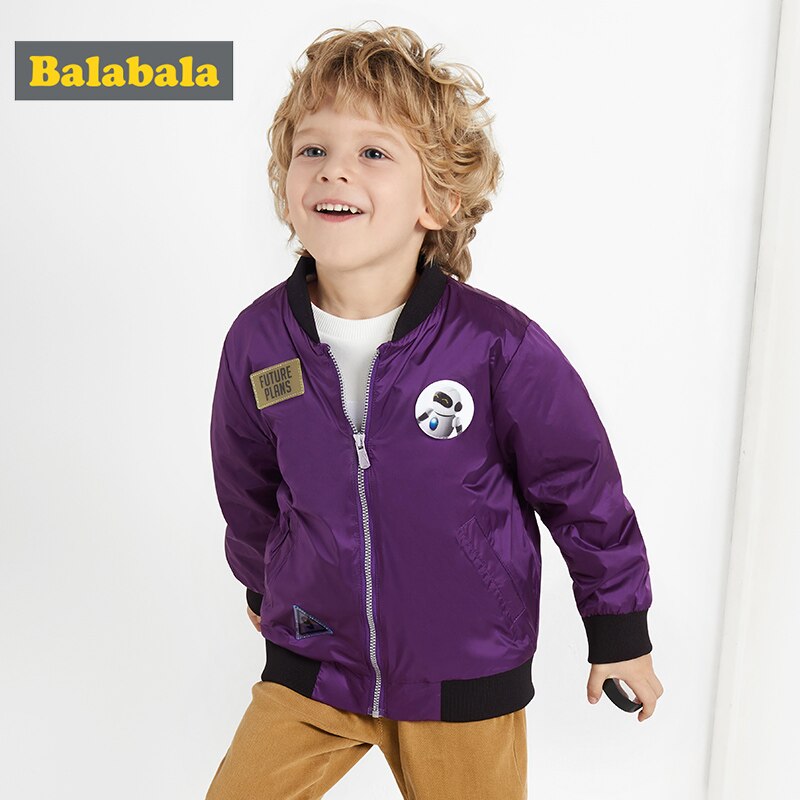 Balabala Children coat boy spring baby casual wild long-sleeved coat jacket for a boy